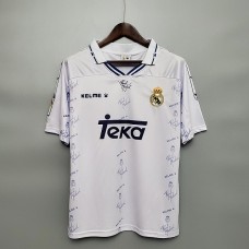 Real Madrid 94/96 Home White Soccer Jersey